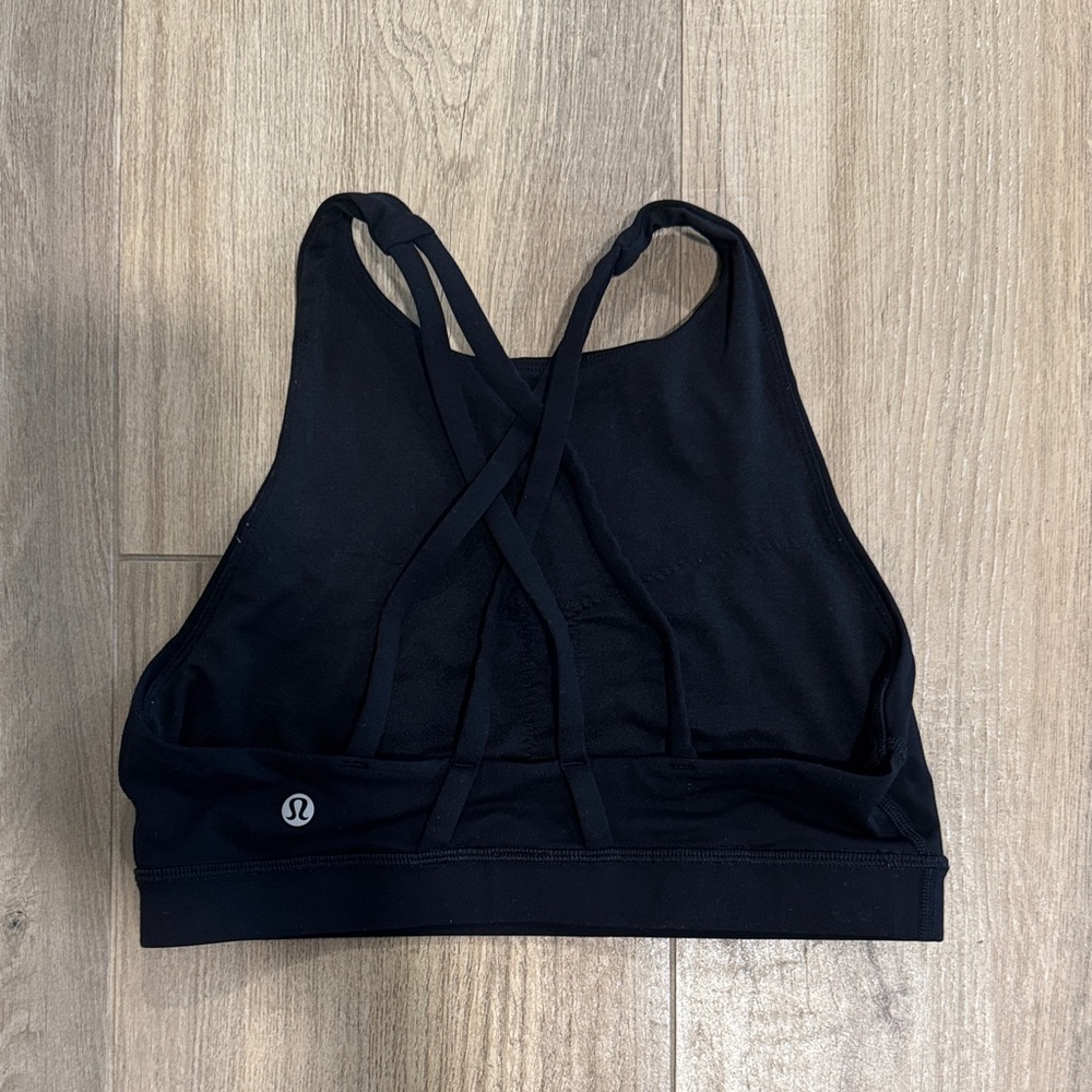 lululemon athletica Cross-Back Black Sports Bra